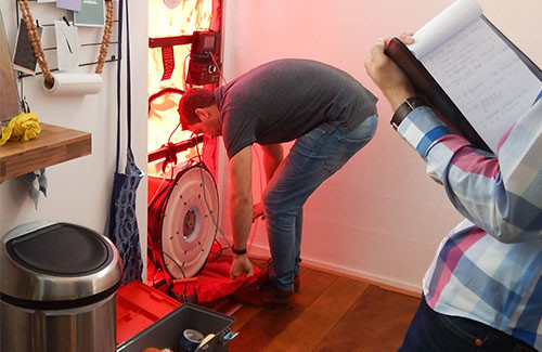 Blowerdoortest